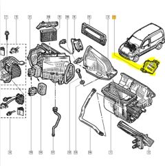 Μονάδα Ελέγχου Άνεσης Γνήσιο Renault Kangoo AC 8200095112