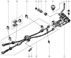 Ντίζα ταχυτήτων Γνήσιο Renault Safrane 7701466936