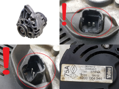Δυναμό 8200064344 SG7S012 Valeo 1.2 Renault Clio 2 Kangoo 1104