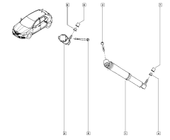 Αμορτισέρ Πίσω Γνήσιο Renault Scenic IV 562101385R